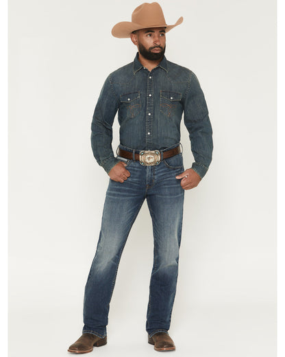 Men's Eastwood Wash Jackson Slim Straight Stretch Concealed Dark Wash