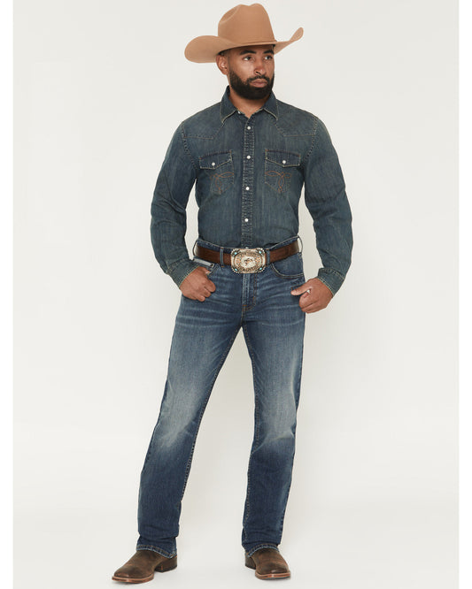 Men's Eastwood Wash Jackson Slim Straight Stretch Concealed Dark Wash