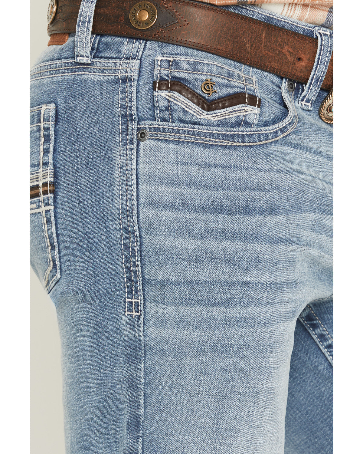 Men's Cooper Wash Duke Relaxed Bootcut Stretch Denim Jeans Medium Wash
