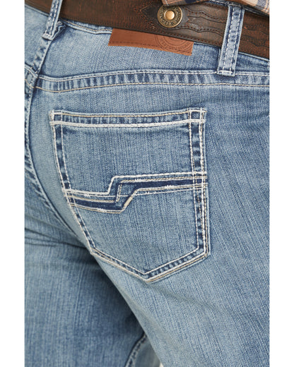 Men's Carter Wash Jackson Slim Straight Stretch Denim Jeans Medium Wash
