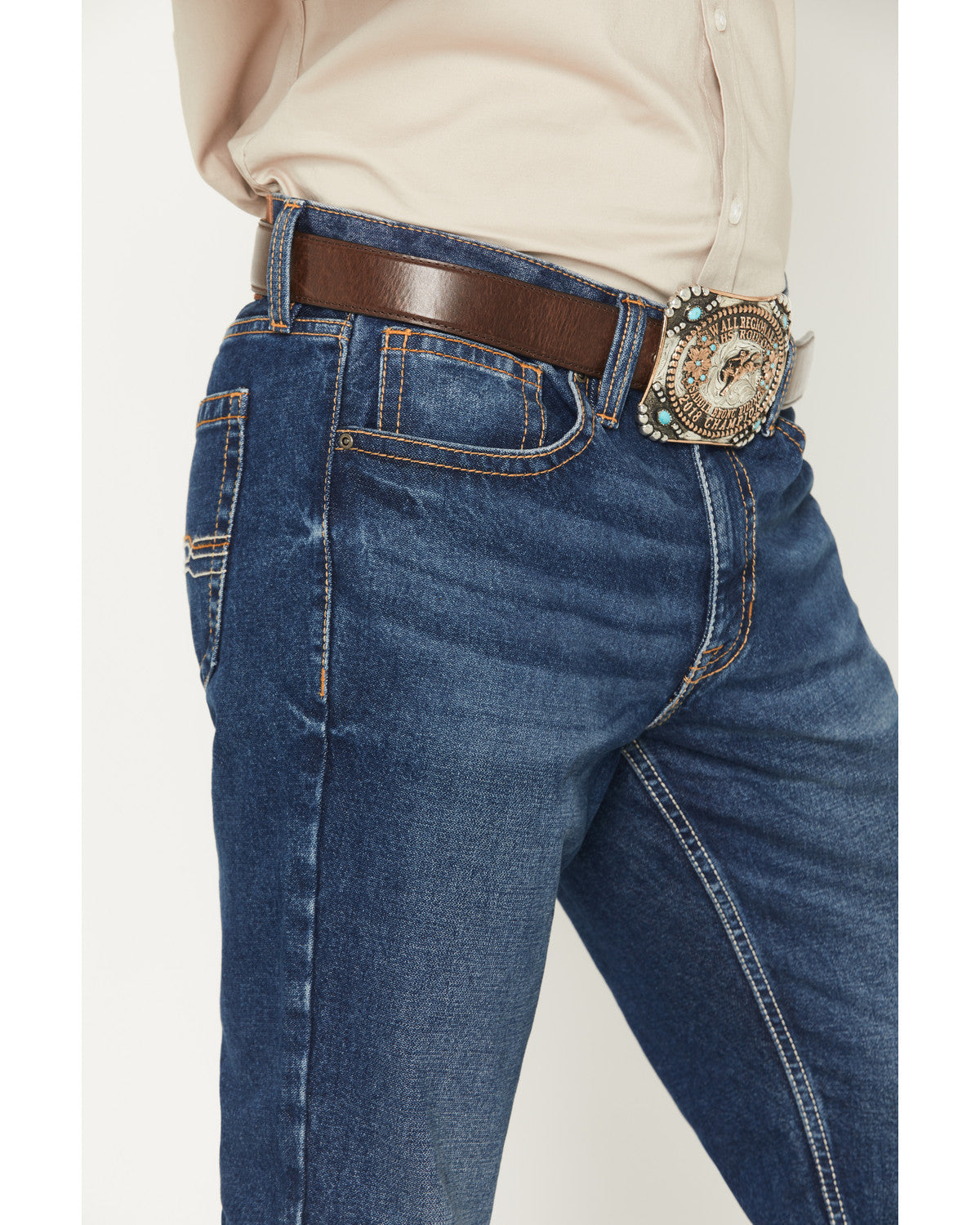 Men's Dakota Wash Jackson Slim Straight Rigid Denim Jeans Dark Wash