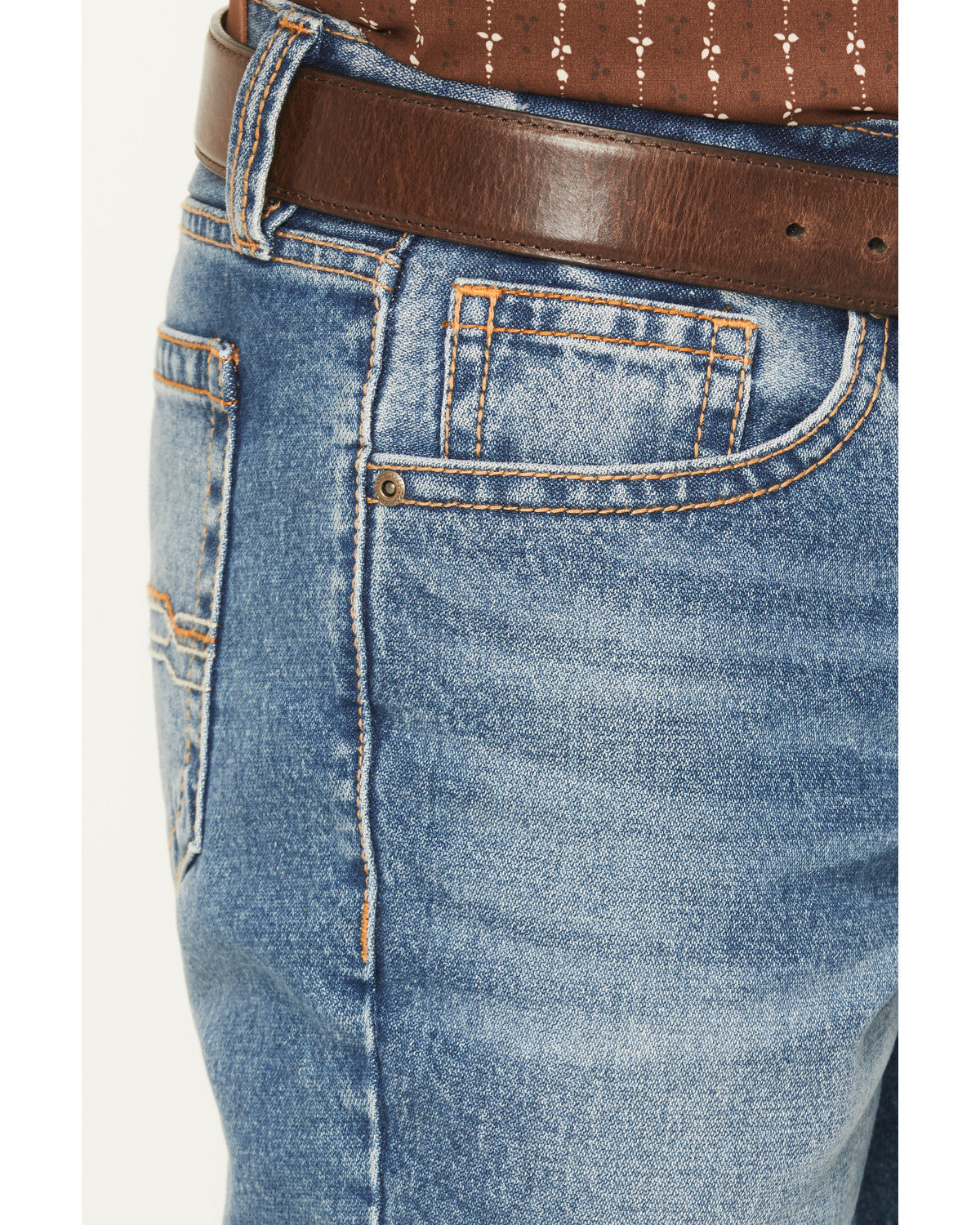 Men's Condor Wash Jackson Slim Straight Rigid Denim Jeans Medium Wash