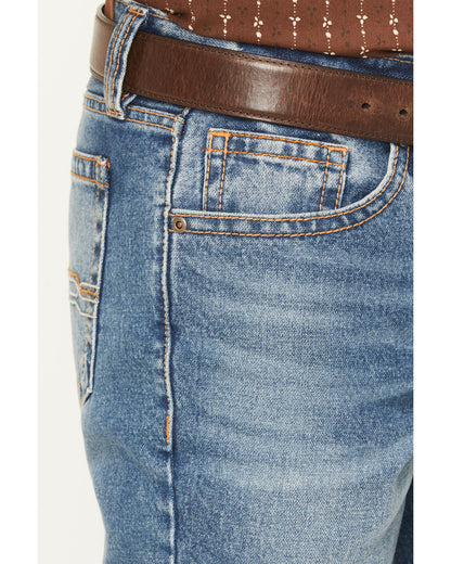 Men's Condor Wash Jackson Slim Straight Rigid Denim Jeans Medium Wash