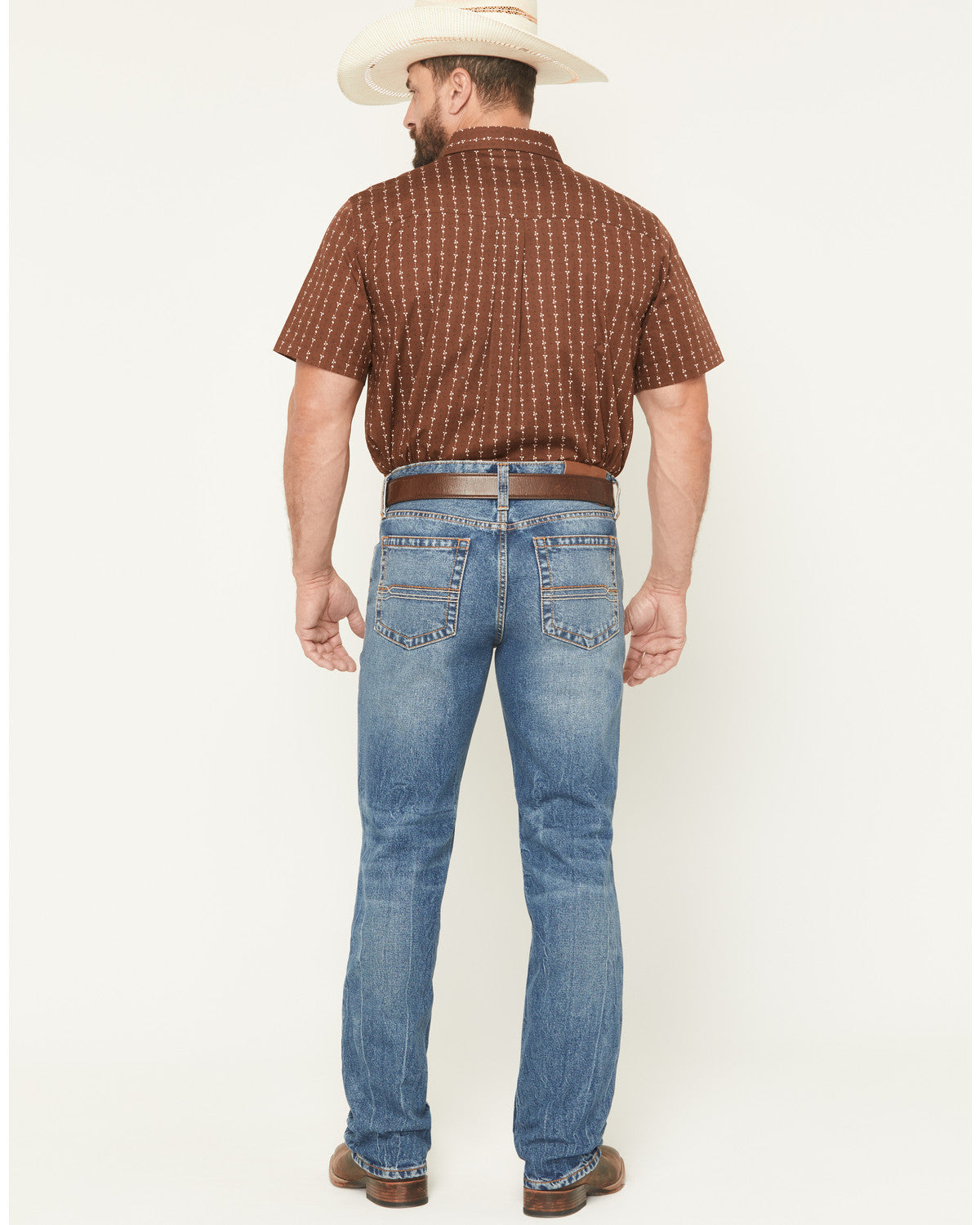 Men's Condor Wash Jackson Slim Straight Rigid Denim Jeans Medium Wash