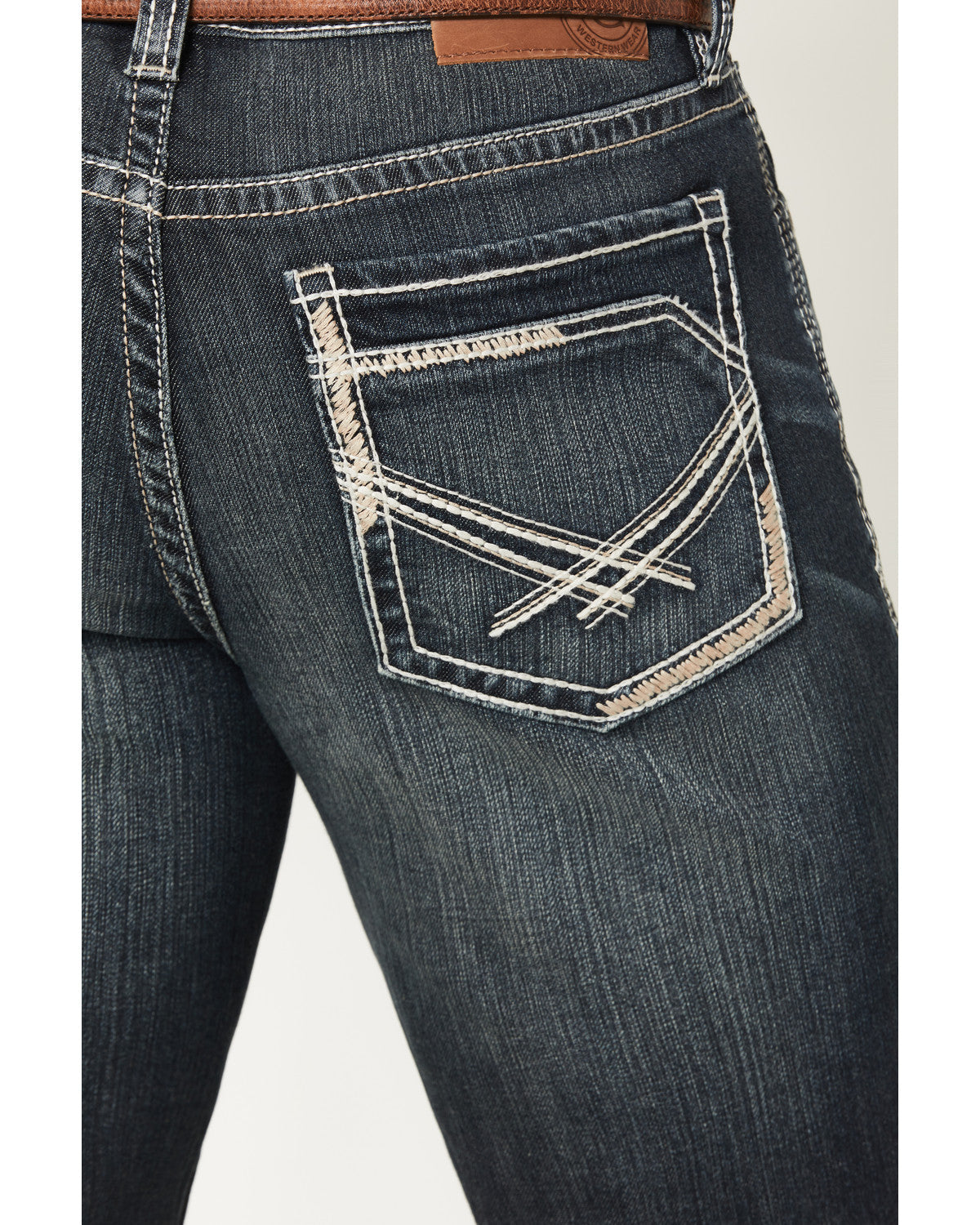 Men's Cayanne Wash Duke Relaxed Bootcut Stretch Denim Jeans Dark Wash