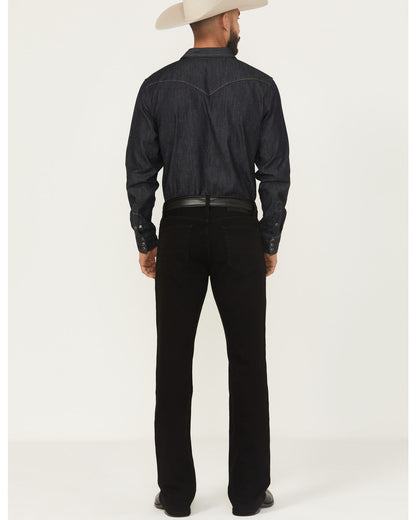 Black 1978® Men's Lawson Wash Dexter Slim Bootcut Stretch D Black