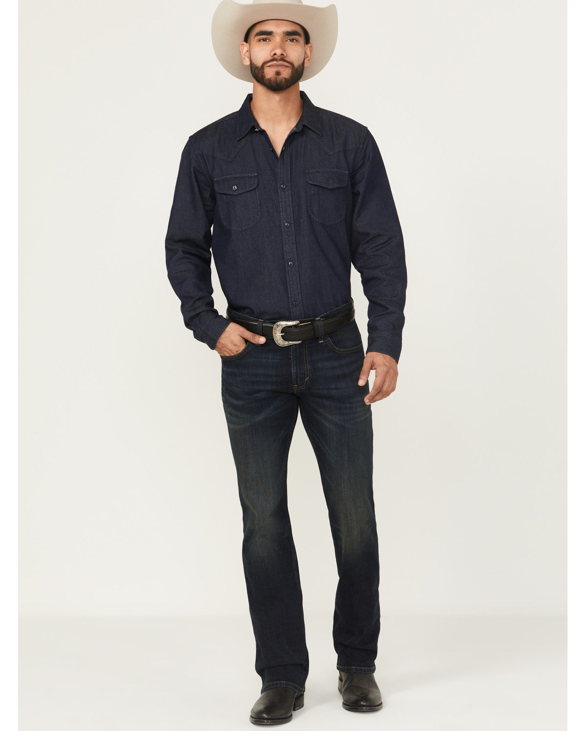 Black 1978® Men's Jericho Wash Dexter Slim Bootcut Stretch Dark Wash