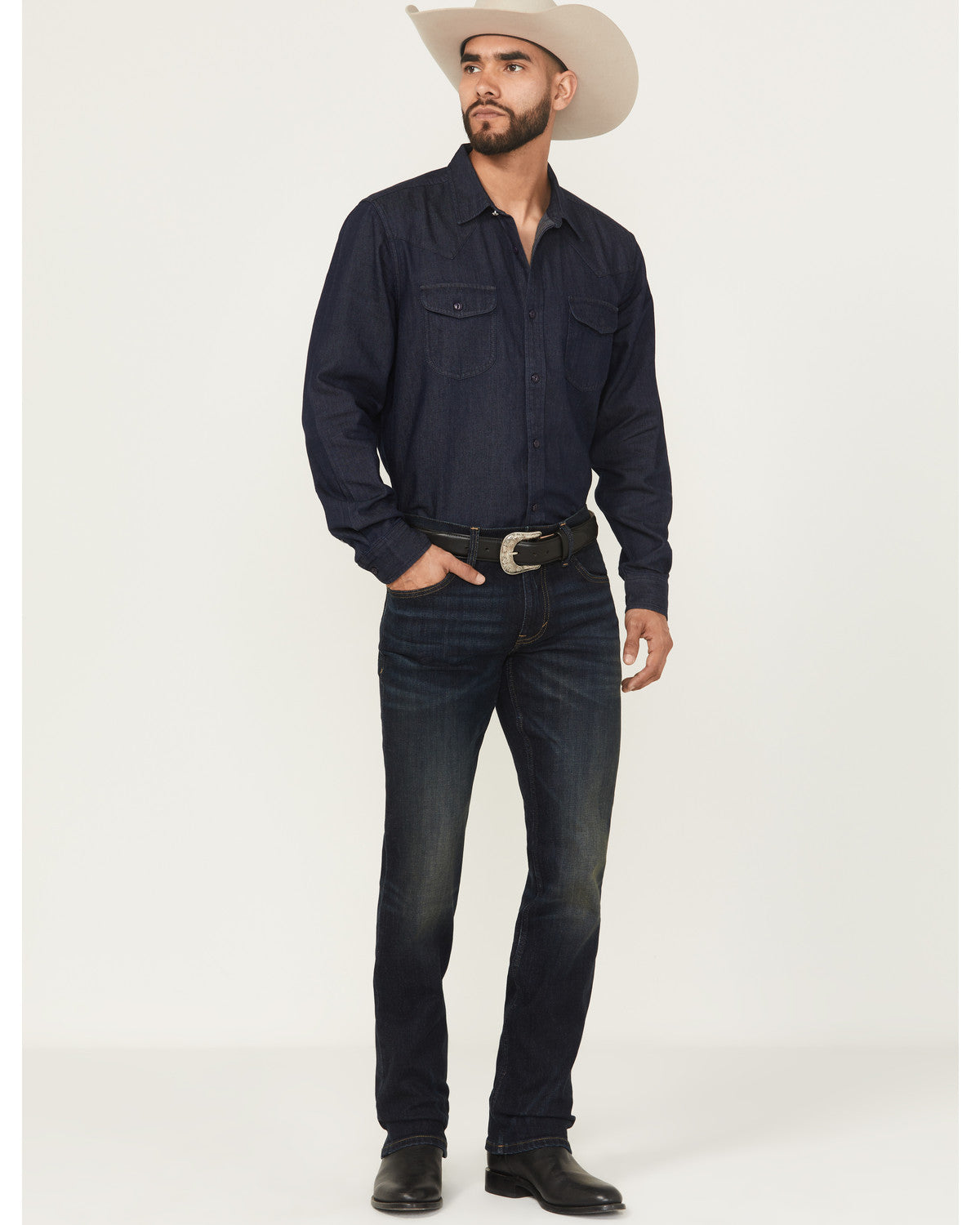 Black 1978® Men's Jericho Wash Tyler Slim Straight Stretch Dark Wash