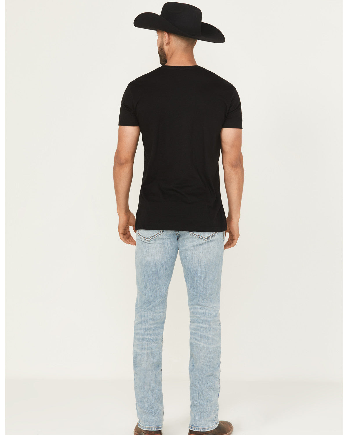 Men's Cyclone Wash Jackson Slim Straight Stretch Denim Jean Light Wash