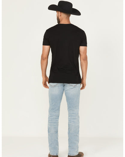 Men's Cyclone Wash Jackson Slim Straight Stretch Denim Jean Light Wash