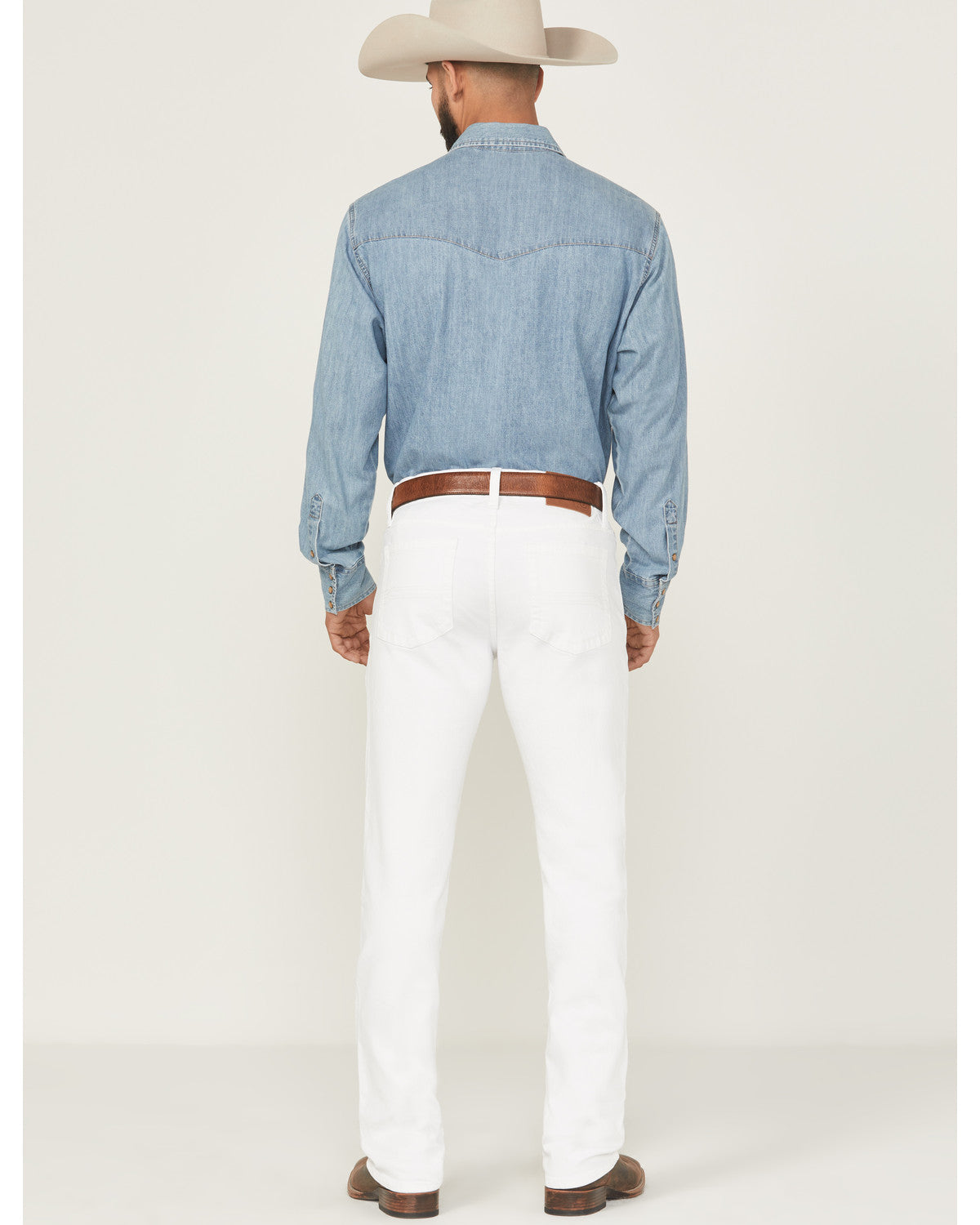 Men's Blanco Wash Jackson Slim Straight Stretch Denim Jeans White