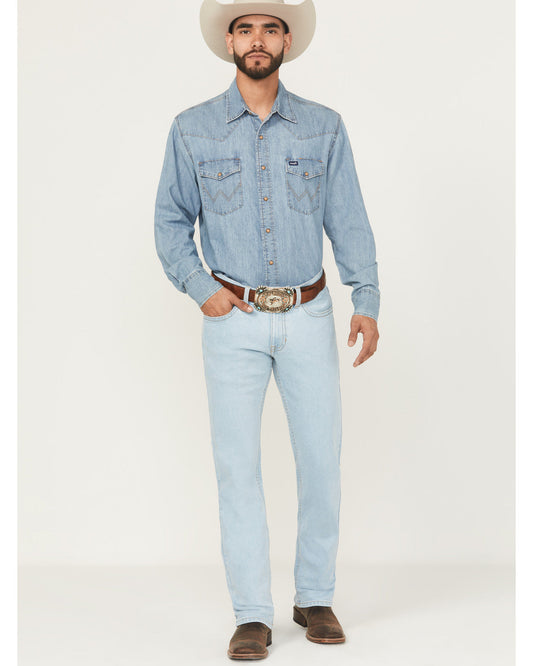 Men's Camino Wash Jackson Slim Straight Stretch Denim Jeans Light Wash