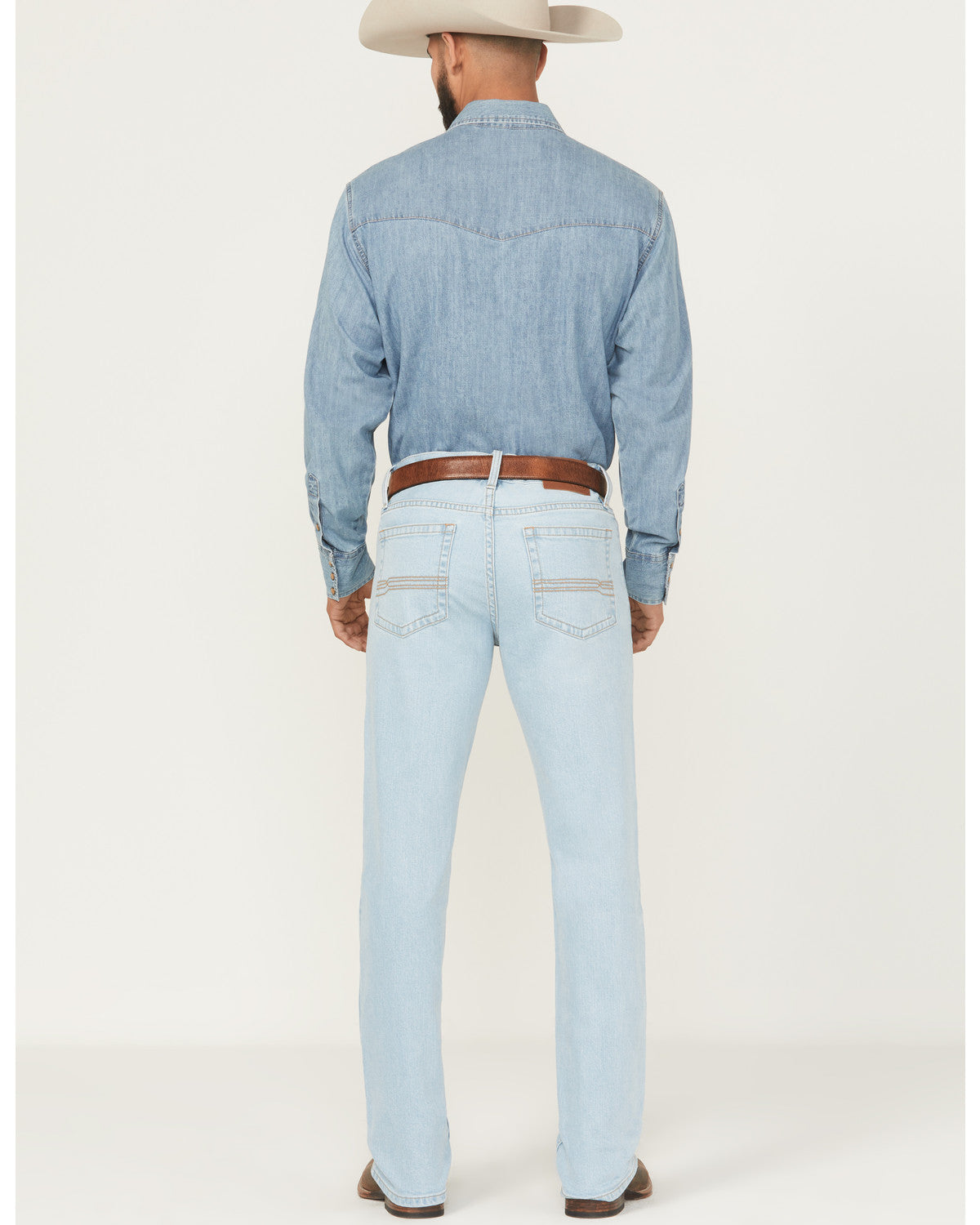 Men's Camino Wash Jackson Slim Straight Stretch Denim Jeans Light Wash