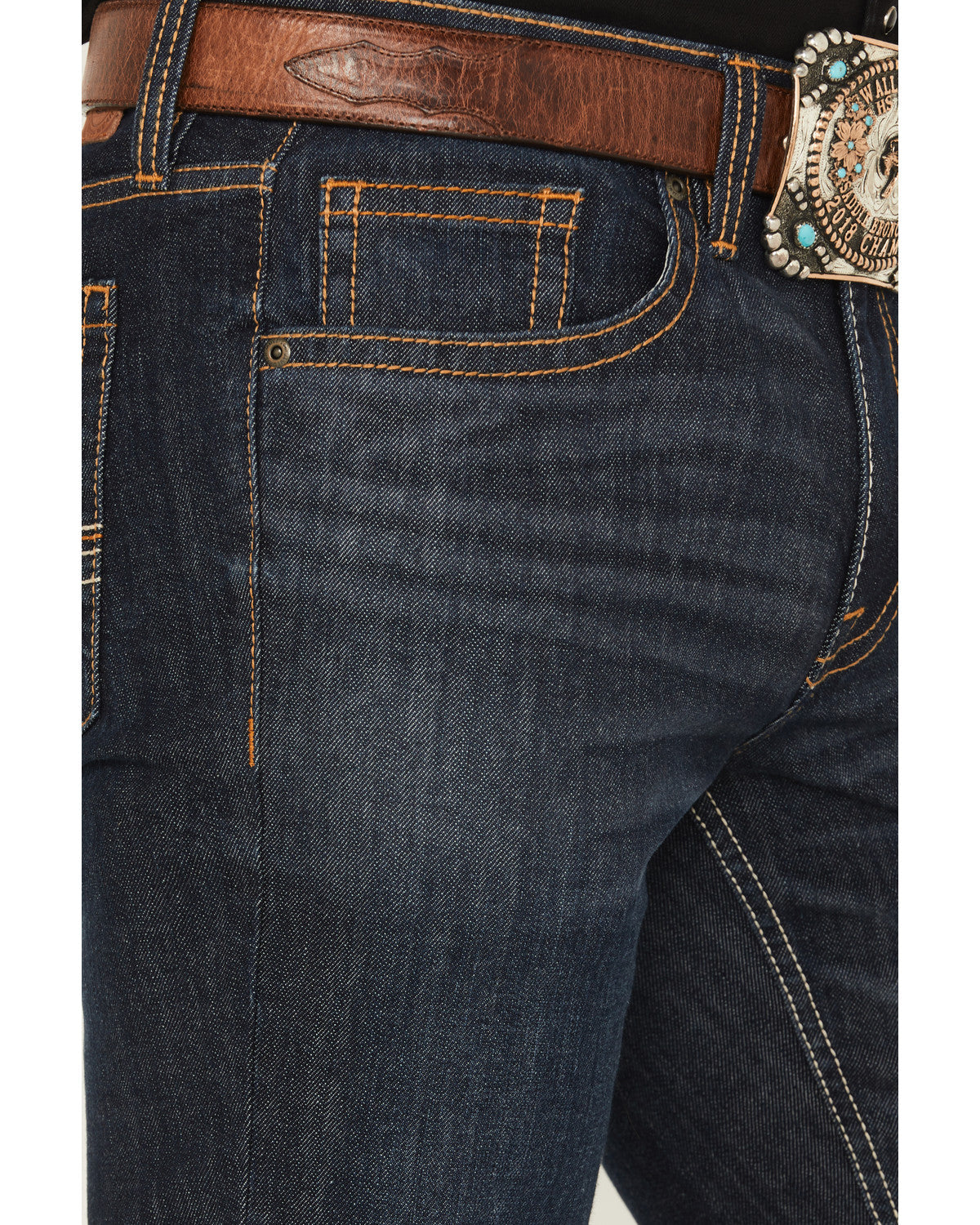 Men's Night Hawk Wash Duke Relaxed Bootcut Stretch Denim Je Dark Wash