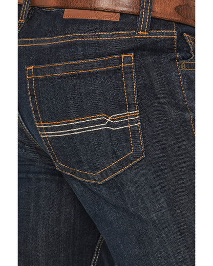 Men's Night Hawk Wash Duke Relaxed Bootcut Stretch Denim Je Dark Wash