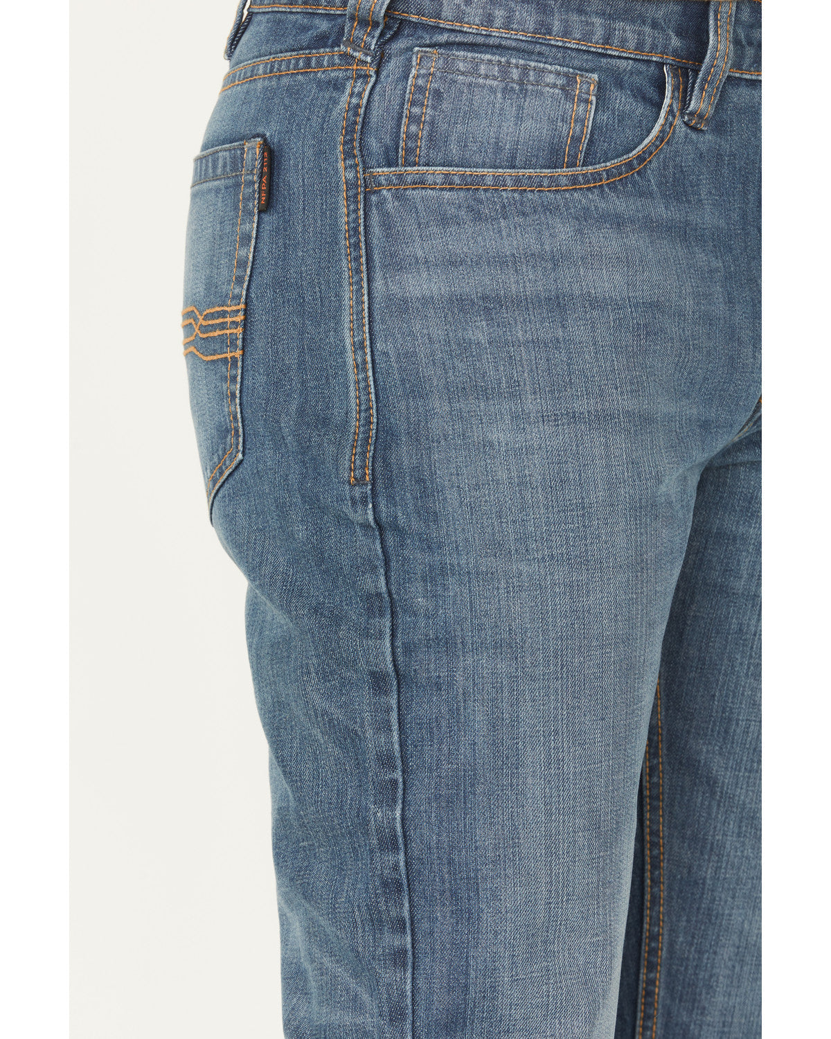 Men's FR Light Wash Equalizer Straight Denim Work Jeans Light Wash