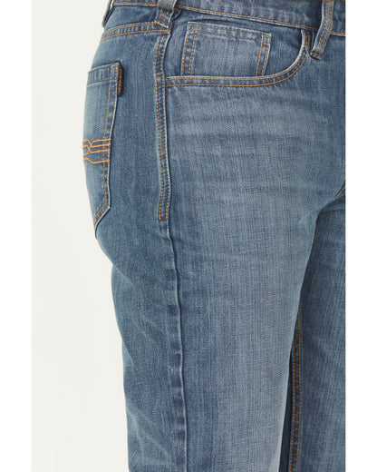 Men's FR Light Wash Equalizer Straight Denim Work Jeans Light Wash