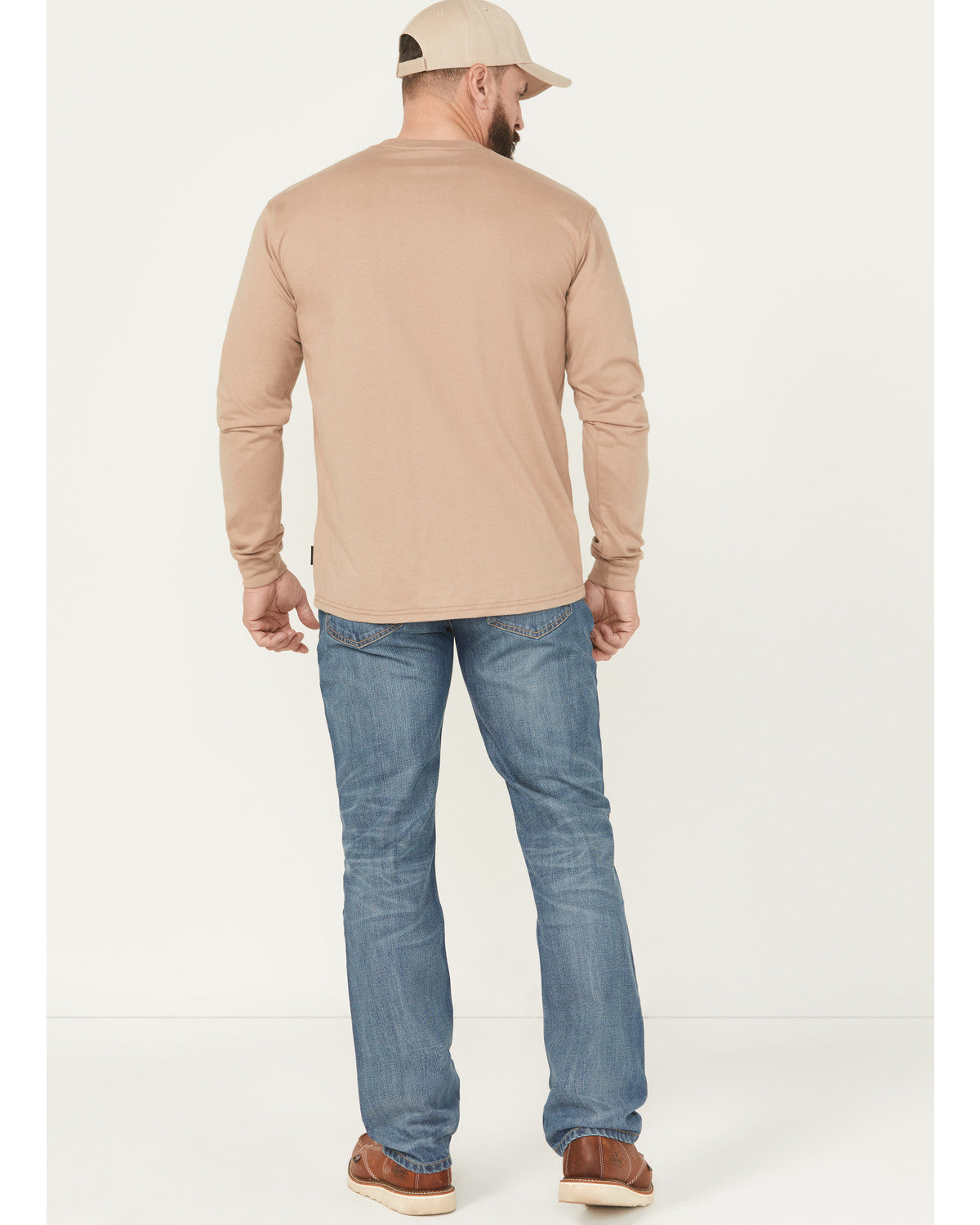 Men's FR Light Wash Equalizer Straight Denim Work Jeans Light Wash
