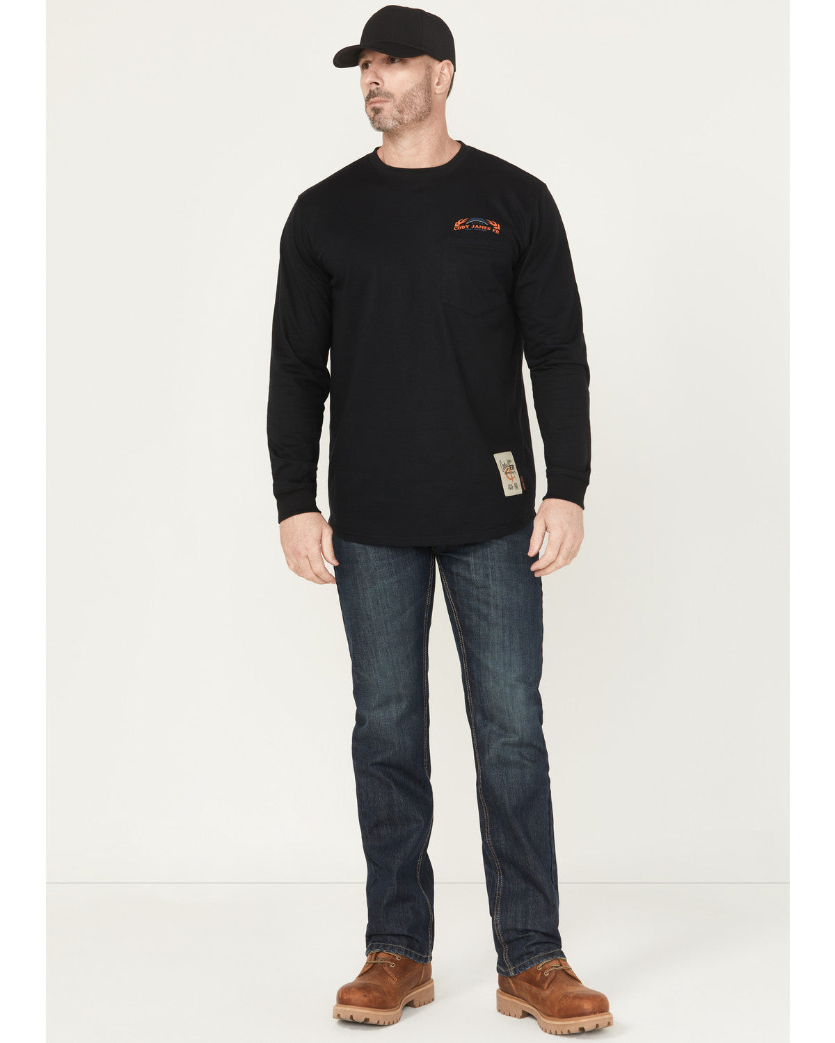Men's FR Canter Dark Wash Straight Denim Jeans Dark Wash