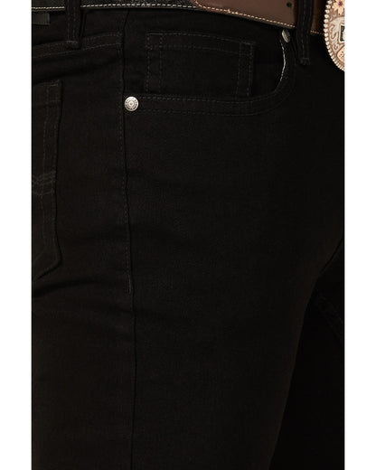 Men's Night Rider Wash Wyatt Slim Bootcut Stretch Denim Jea Black