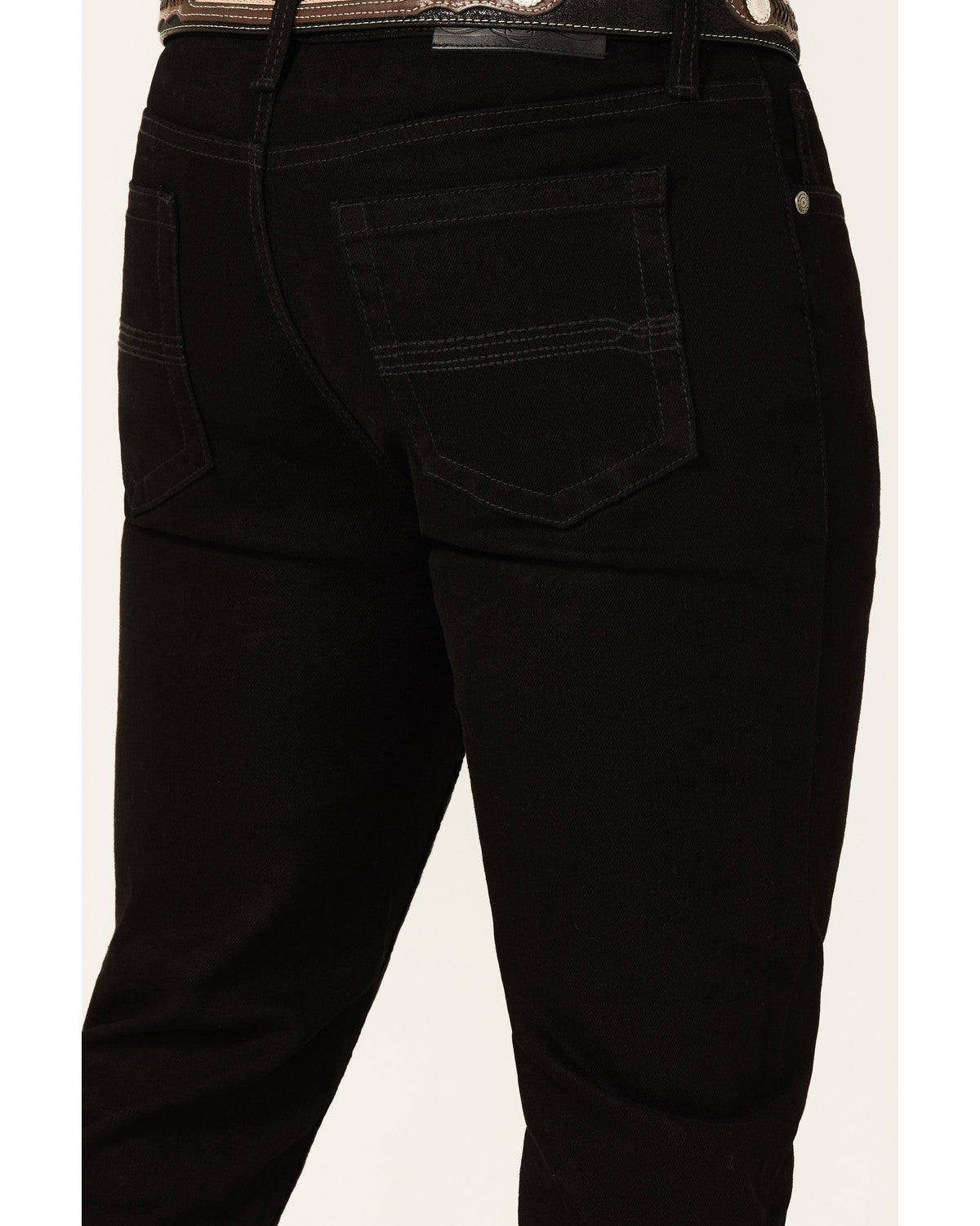 Men's Night Rider Wash Wyatt Slim Bootcut Stretch Denim Jea Black