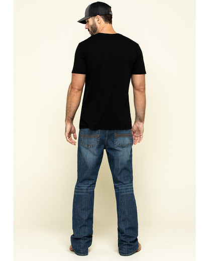 Men's Wolfstooth Wash Duke Relaxed Bootcut Stretch Denim Je Medium Wash