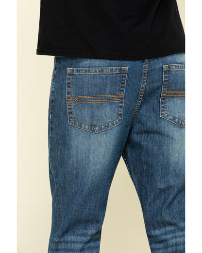 Men's Wolfstooth Wash Duke Relaxed Bootcut Stretch Denim Je Medium Wash