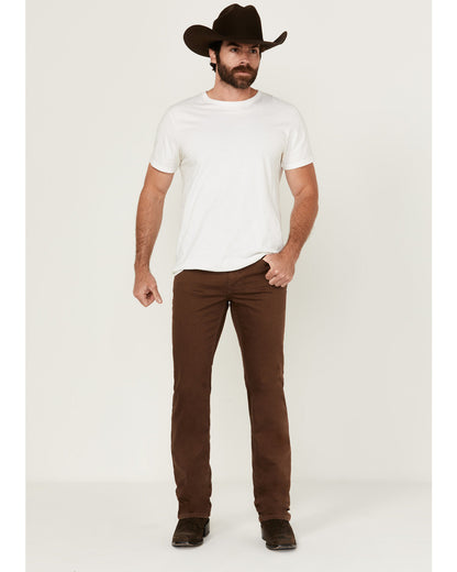 Men's Canyon Wash Jackson Slim Straight Stretch Denim Jeans Dark Brown