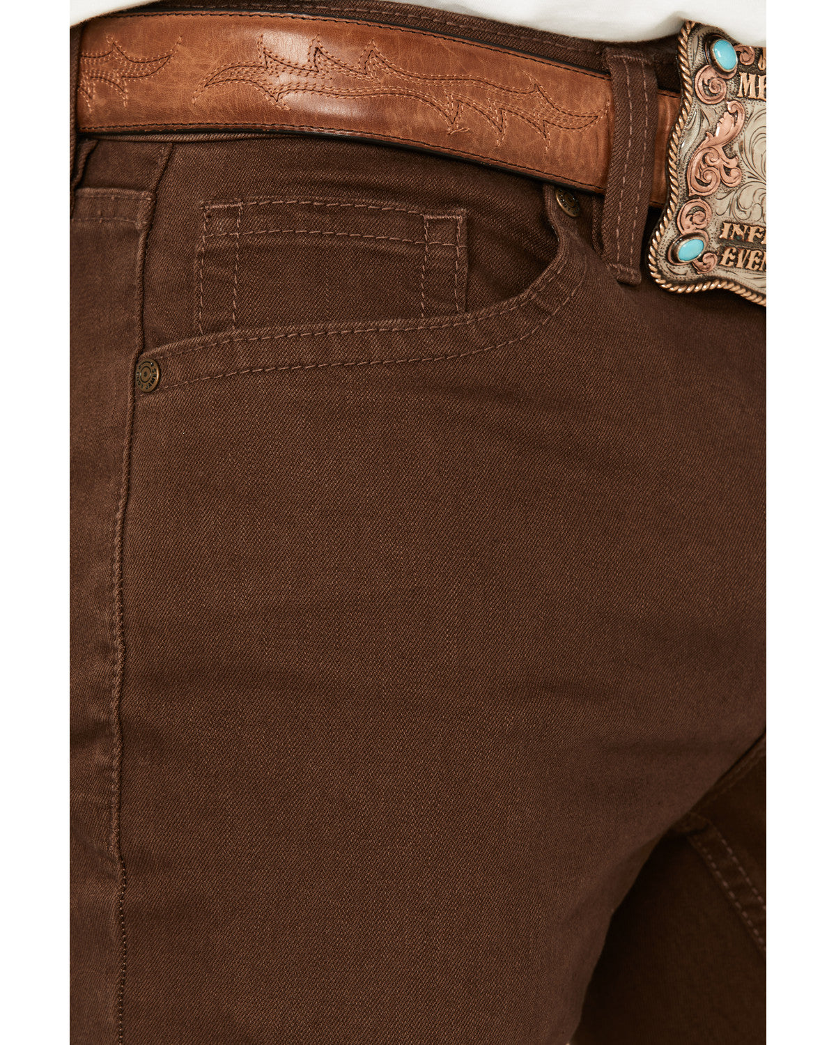 Men's Canyon Wash Jackson Slim Straight Stretch Denim Jeans Dark Brown