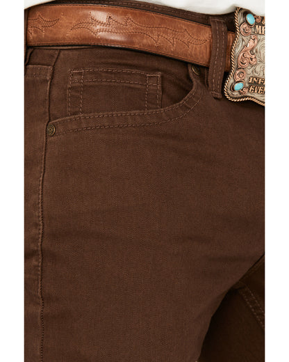 Men's Canyon Wash Jackson Slim Straight Stretch Denim Jeans Dark Brown