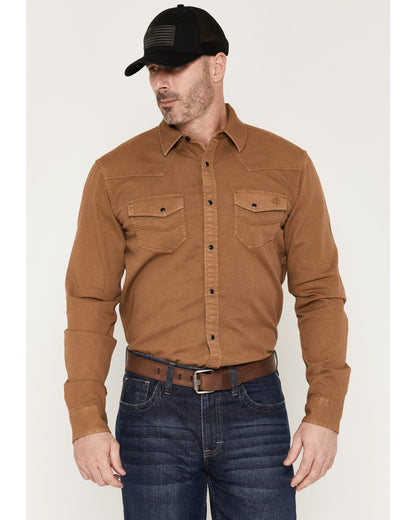 Men's FR Medora Long Sleeve Snap Western Work Shirt Khaki