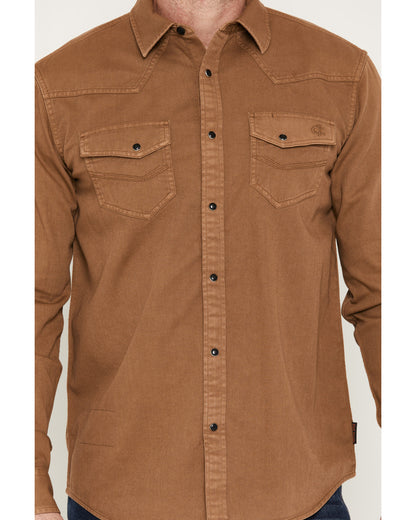 Men's FR Medora Long Sleeve Snap Western Work Shirt Khaki