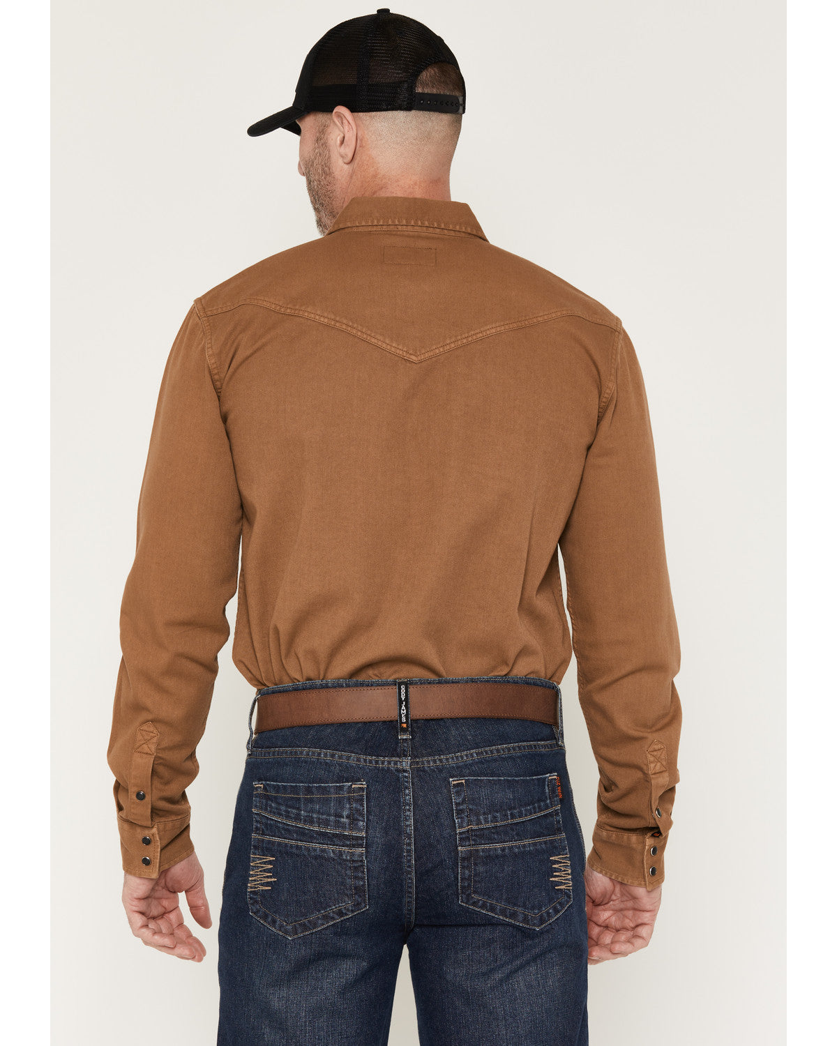 Men's FR Medora Long Sleeve Snap Western Work Shirt Khaki