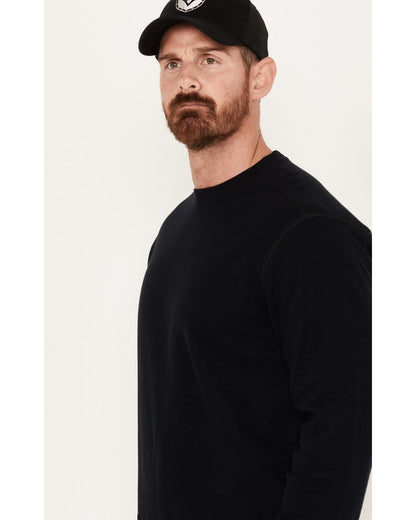 Men's FR Thermal Crew Long Sleeve Work Shirt Black