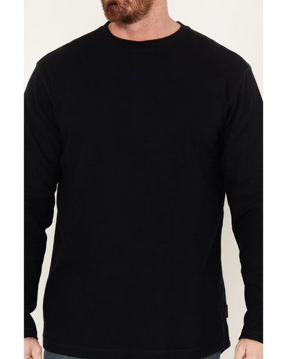 Men's FR Thermal Crew Long Sleeve Work Shirt Black