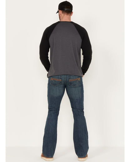 Men's FR Bozeman Medium Wash Slim Bootcut Work Jeans Medium Blue
