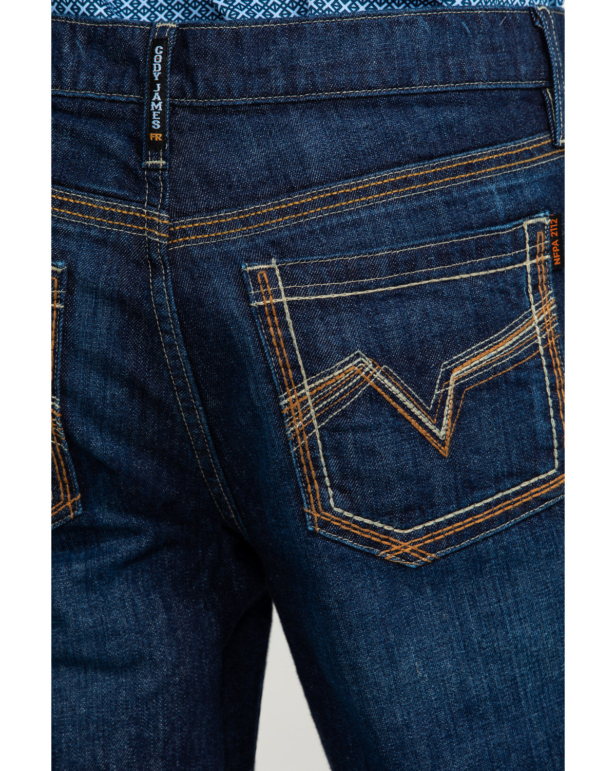 Men's FR Milliken Dark Slim Bootcut Work Jeans Indigo