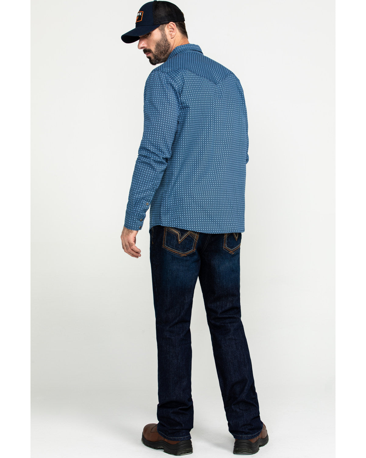 Men's FR Milliken Dark Slim Bootcut Work Jeans Indigo