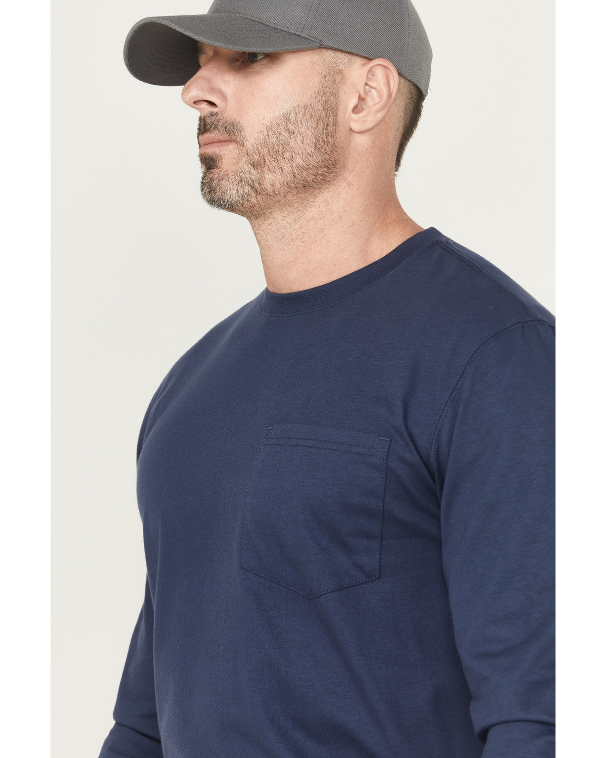 Men's FR Eagle Long Sleeve Graphic Work Shirt Navy