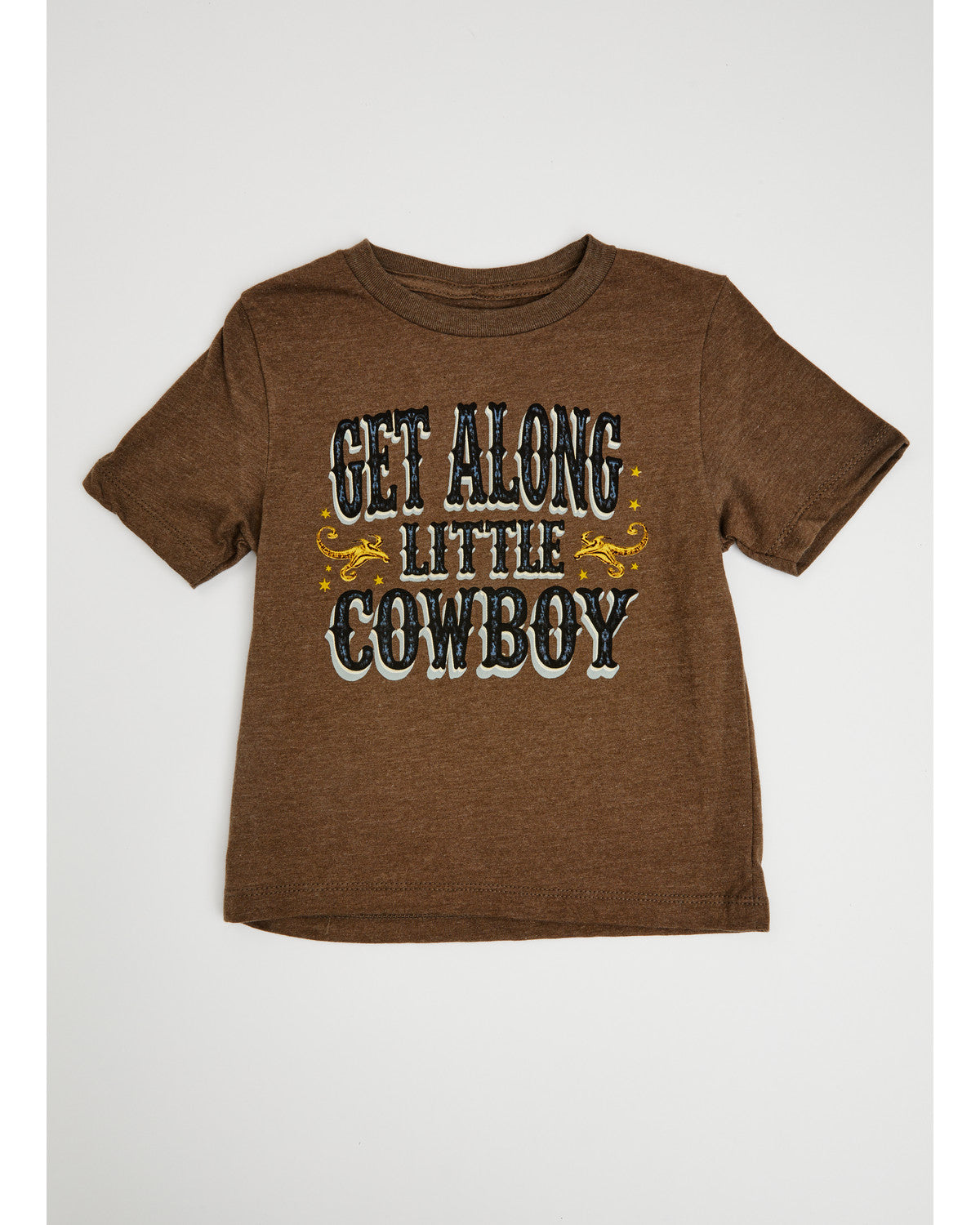 Toddler Boys' Get Along Little Cowboy Short Sleeve Graphic Brown