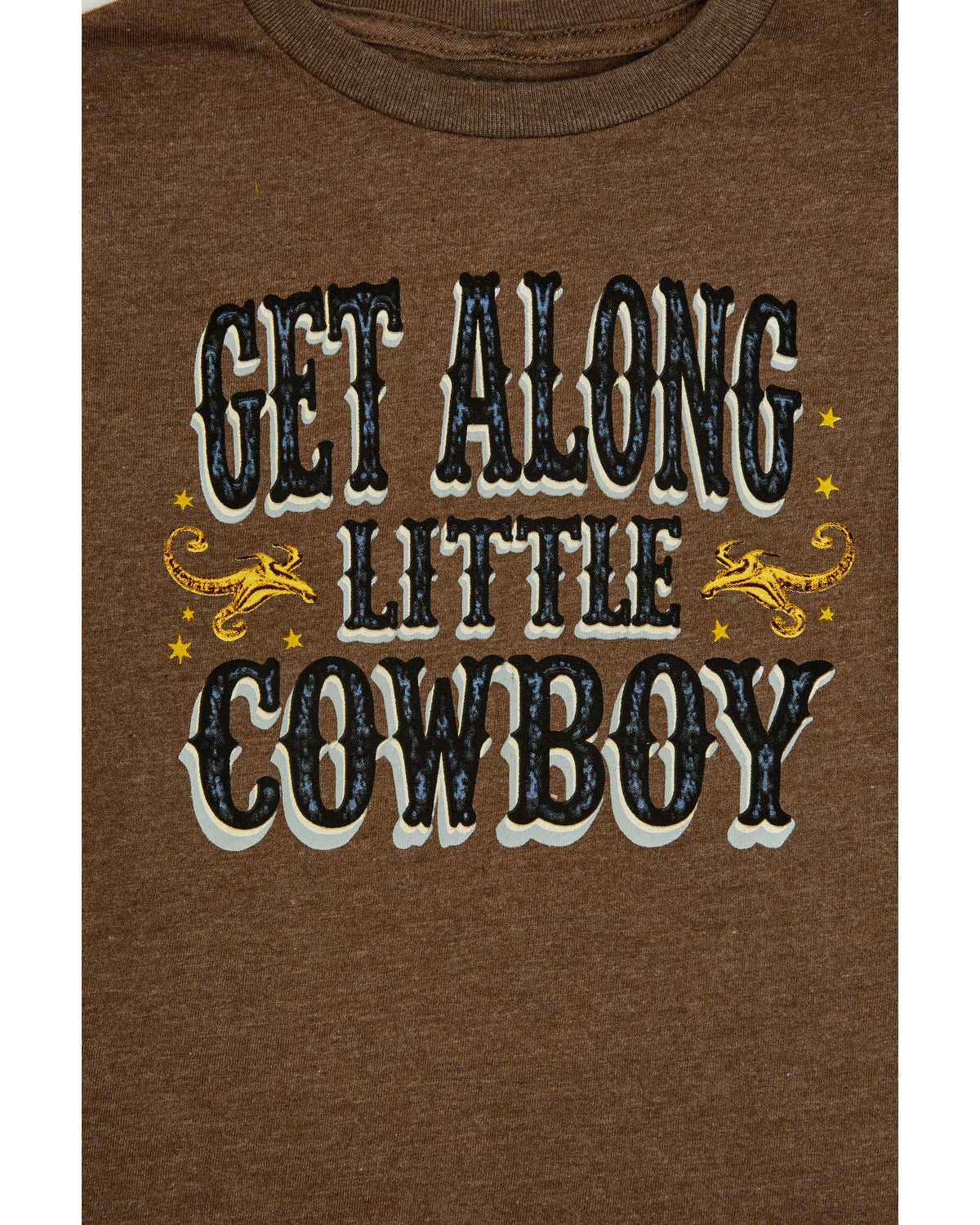 Toddler Boys' Get Along Little Cowboy Short Sleeve Graphic Brown