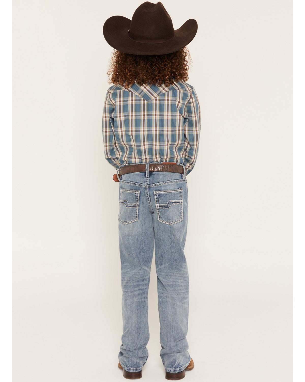 Boys' Kansas Light Wash Slim Bootcut Stretch Denim Jeans Light Wash