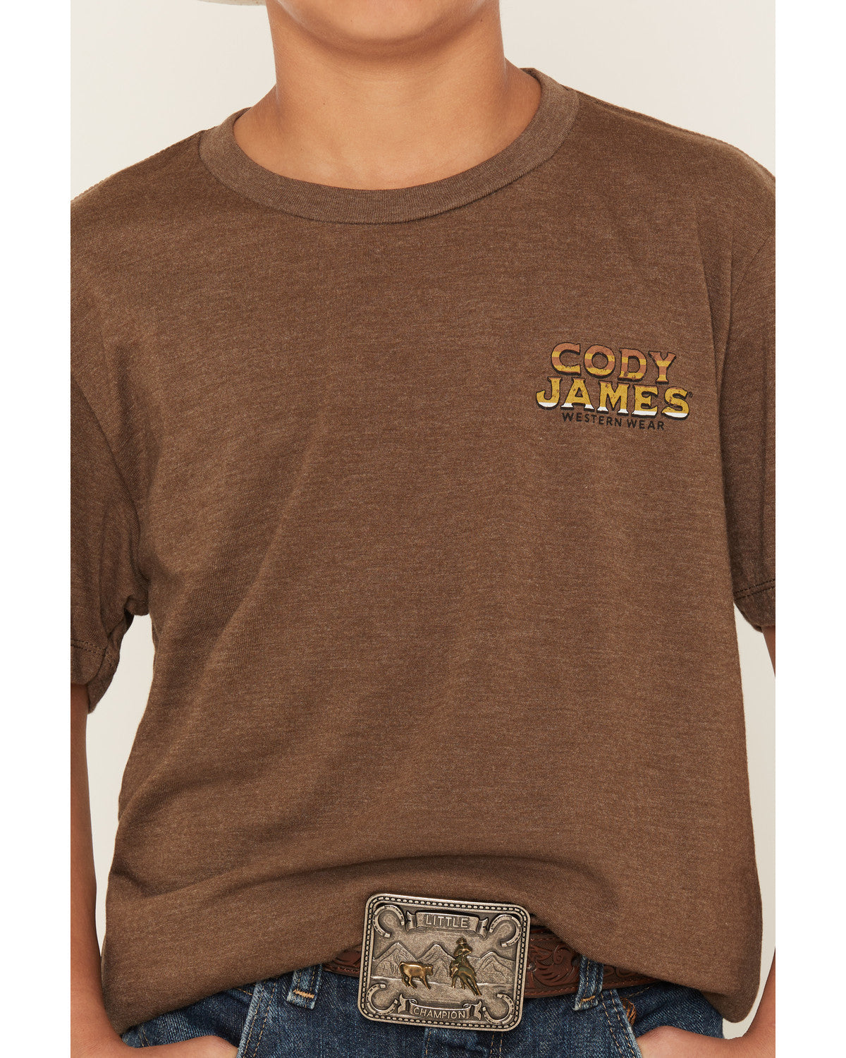 Boys' Frontier Bison Short Sleeve Graphic T-Shirt Brown