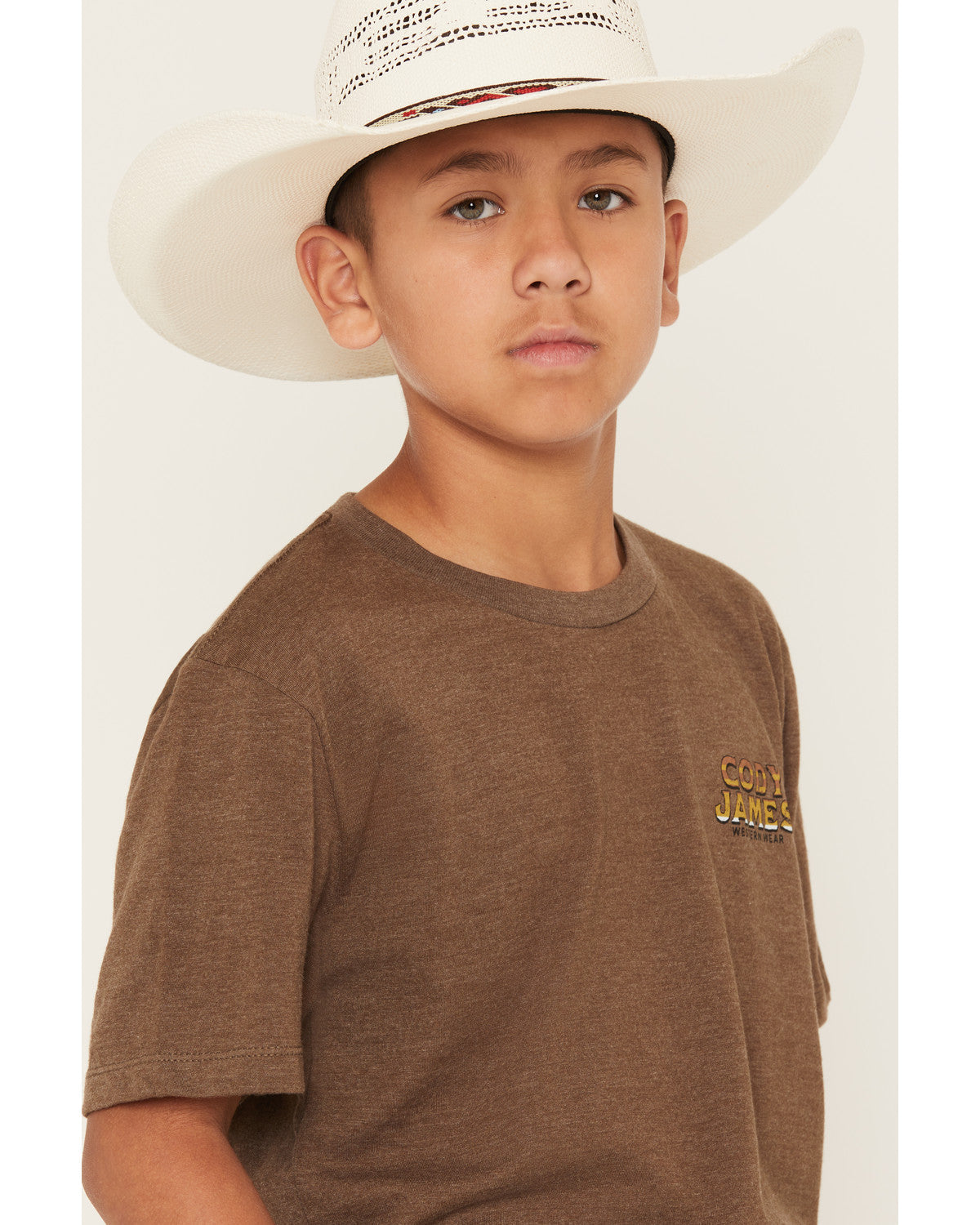 Boys' Frontier Bison Short Sleeve Graphic T-Shirt Brown