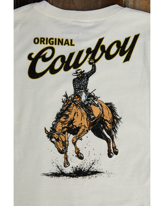 Toddler Boys' Original Cowboy Short Sleeve Graphic T-Shirt Natural