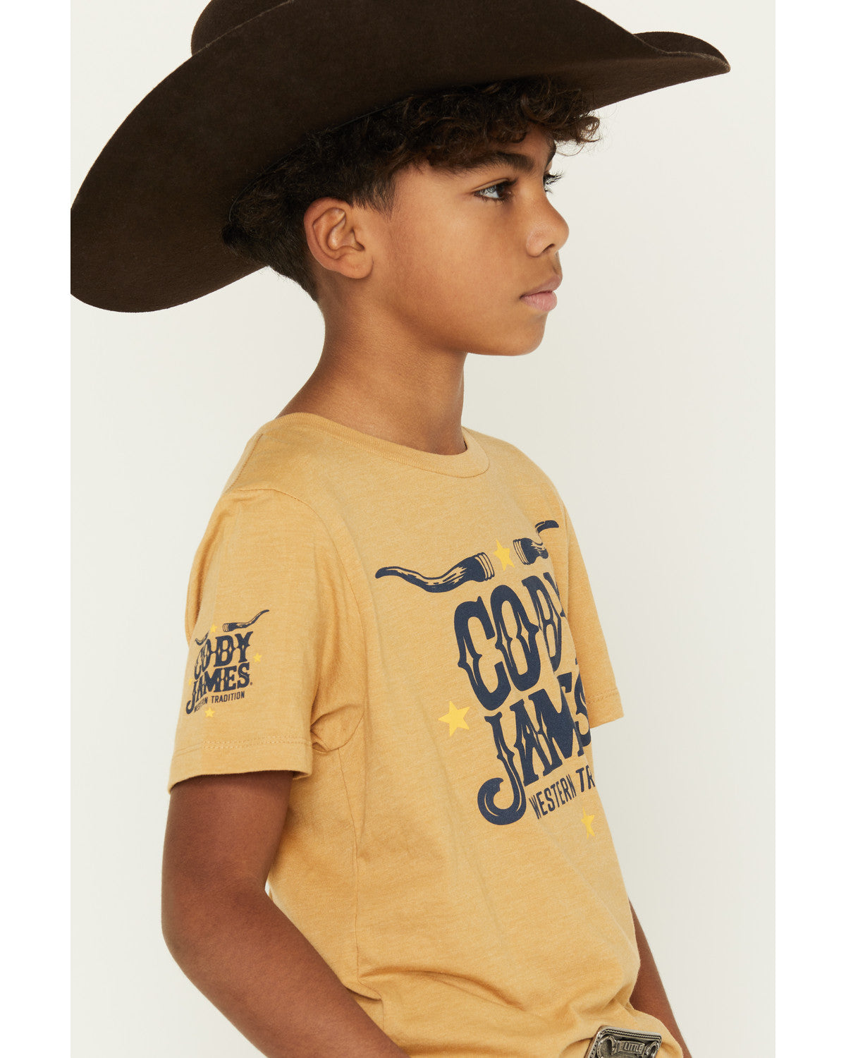 Boys' Logo Short Sleeve Graphic T-Shirt Mustard