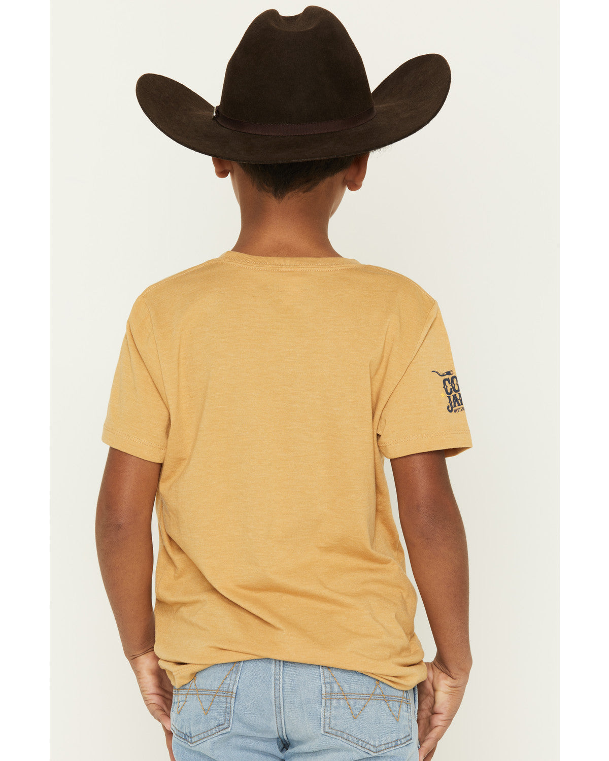 Boys' Logo Short Sleeve Graphic T-Shirt Mustard