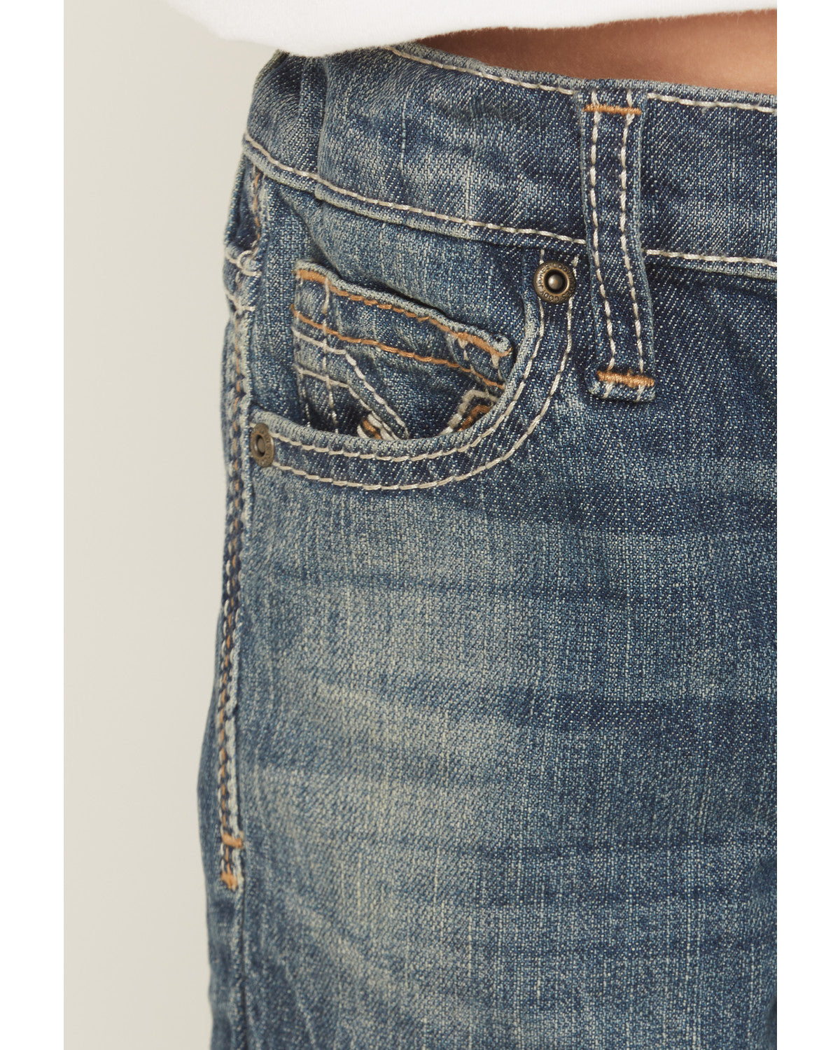Little Boys' Texas Dark Wash Relaxed Bootcut Stretch Denim Dark Wash