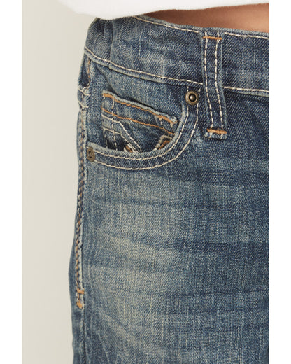 Little Boys' Texas Dark Wash Relaxed Bootcut Stretch Denim Dark Wash