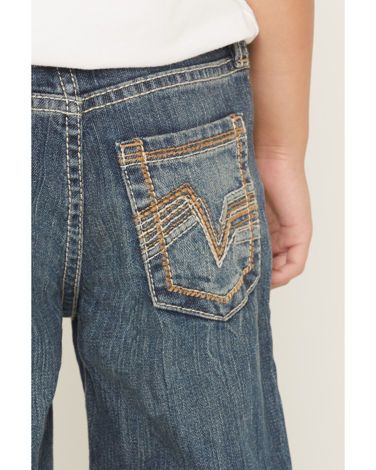 Little Boys' Texas Dark Wash Relaxed Bootcut Stretch Denim Dark Wash